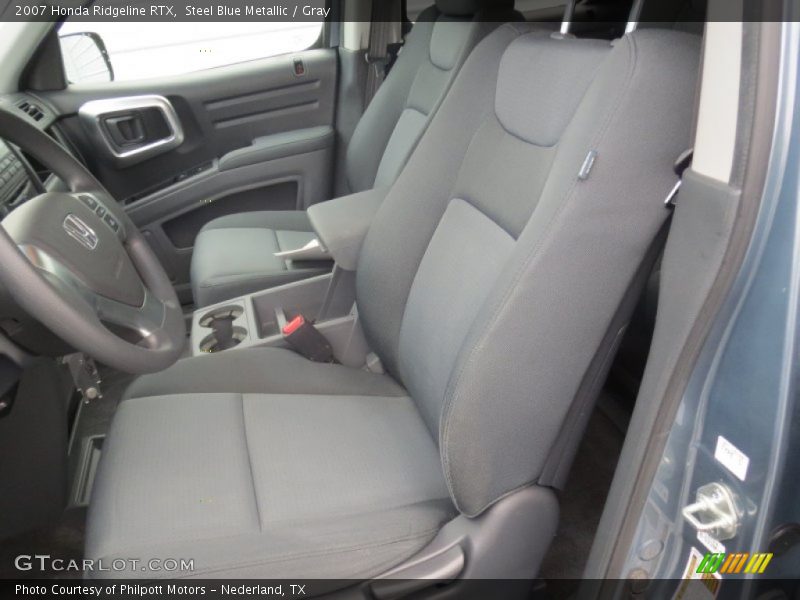 Steel Blue Metallic / Gray 2007 Honda Ridgeline RTX
