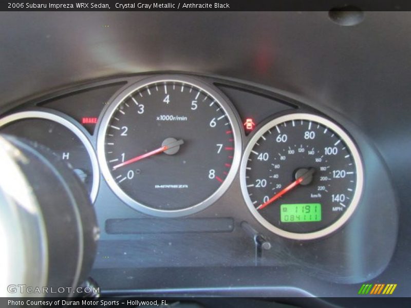 Crystal Gray Metallic / Anthracite Black 2006 Subaru Impreza WRX Sedan