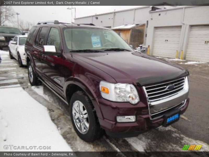Dark Cherry Metallic / Camel 2007 Ford Explorer Limited 4x4