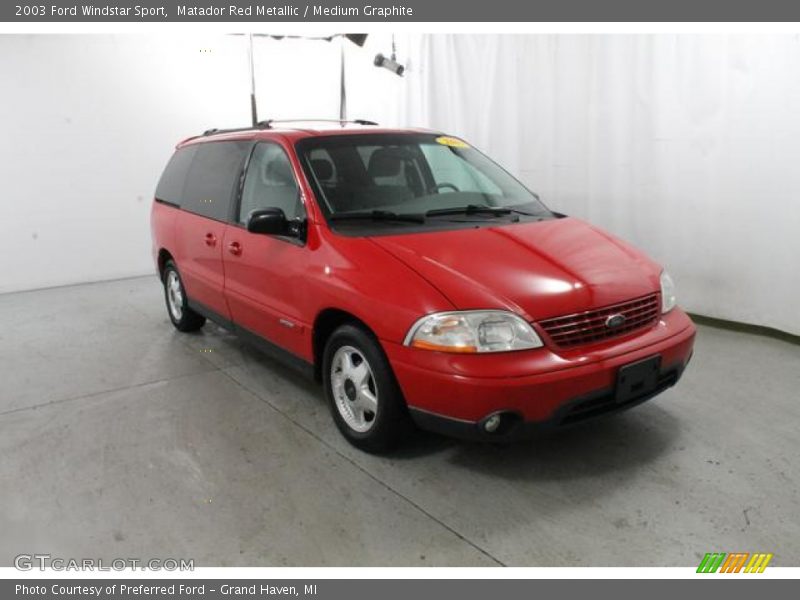 Matador Red Metallic / Medium Graphite 2003 Ford Windstar Sport