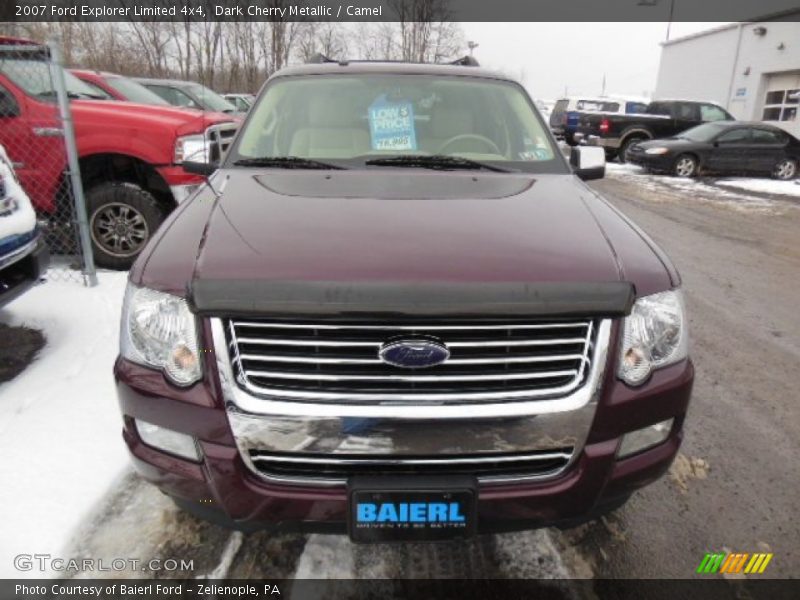 Dark Cherry Metallic / Camel 2007 Ford Explorer Limited 4x4
