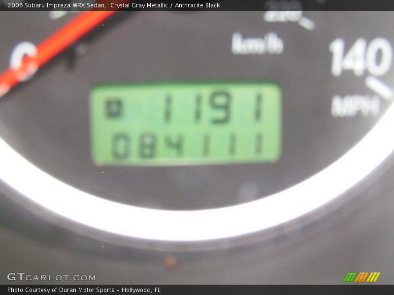 Crystal Gray Metallic / Anthracite Black 2006 Subaru Impreza WRX Sedan