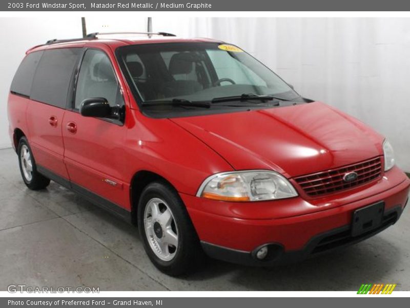 Matador Red Metallic / Medium Graphite 2003 Ford Windstar Sport