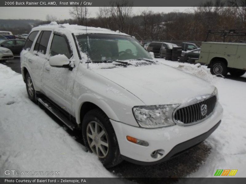 Frost White / Gray 2006 Buick Rainier CXL AWD