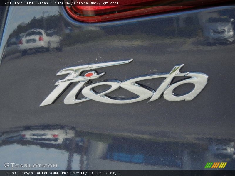 Violet Gray / Charcoal Black/Light Stone 2013 Ford Fiesta S Sedan