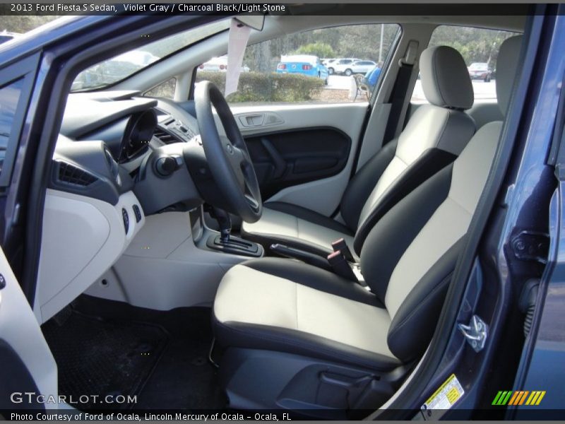 Violet Gray / Charcoal Black/Light Stone 2013 Ford Fiesta S Sedan