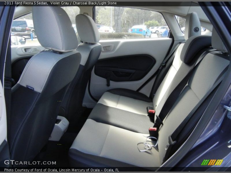 Violet Gray / Charcoal Black/Light Stone 2013 Ford Fiesta S Sedan