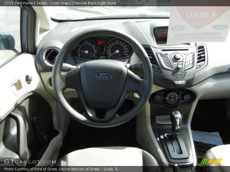 Violet Gray / Charcoal Black/Light Stone 2013 Ford Fiesta S Sedan