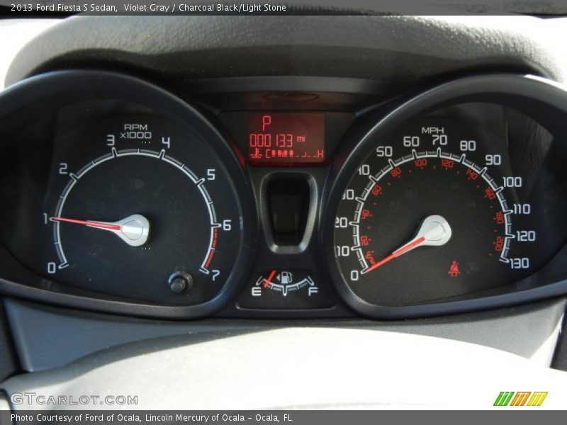Violet Gray / Charcoal Black/Light Stone 2013 Ford Fiesta S Sedan