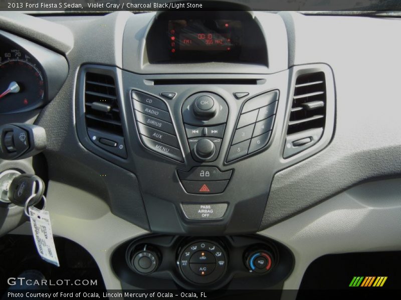 Violet Gray / Charcoal Black/Light Stone 2013 Ford Fiesta S Sedan