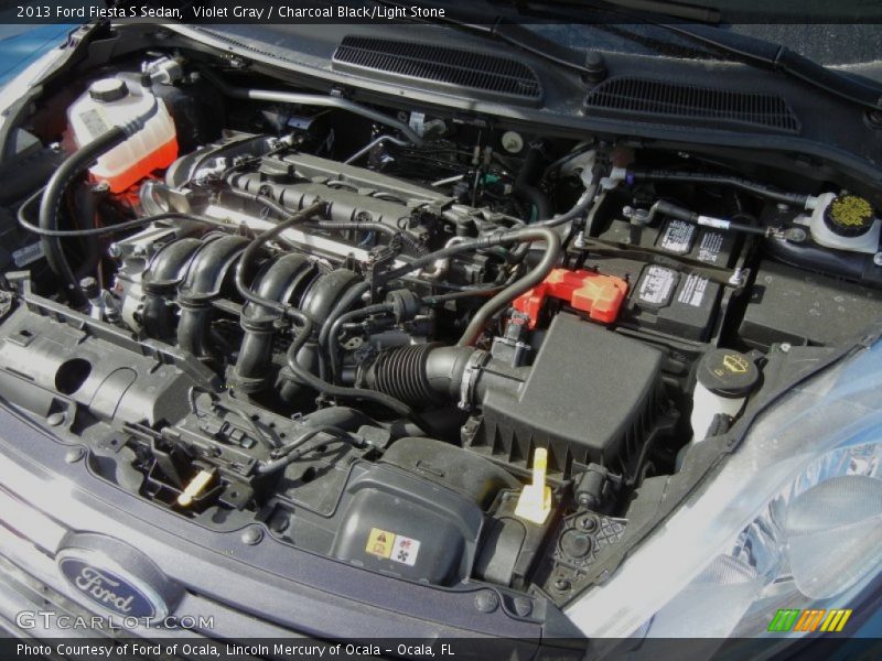 Violet Gray / Charcoal Black/Light Stone 2013 Ford Fiesta S Sedan