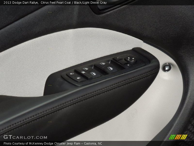 Citrus Peel Pearl Coat / Black/Light Diesel Gray 2013 Dodge Dart Rallye