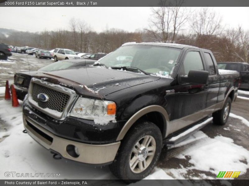 Black / Tan 2006 Ford F150 Lariat SuperCab 4x4