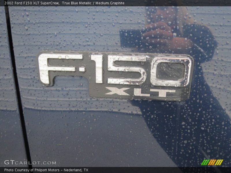 True Blue Metallic / Medium Graphite 2002 Ford F150 XLT SuperCrew