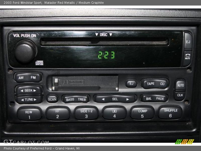 Audio System of 2003 Windstar Sport