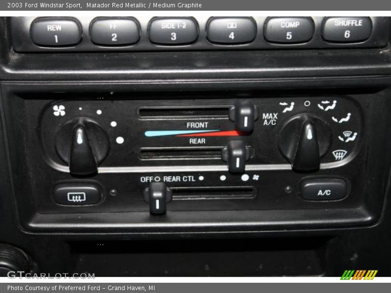 Controls of 2003 Windstar Sport