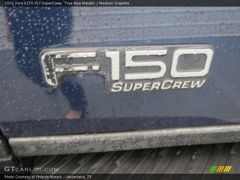True Blue Metallic / Medium Graphite 2002 Ford F150 XLT SuperCrew