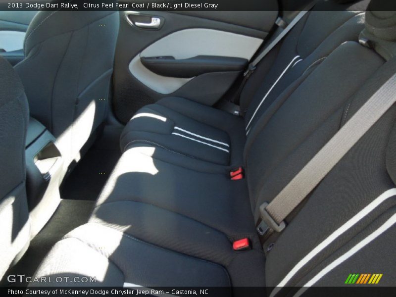 Citrus Peel Pearl Coat / Black/Light Diesel Gray 2013 Dodge Dart Rallye