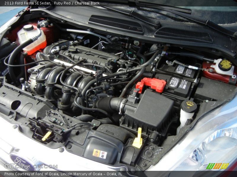 Ruby Red / Charcoal Black 2013 Ford Fiesta SE Sedan