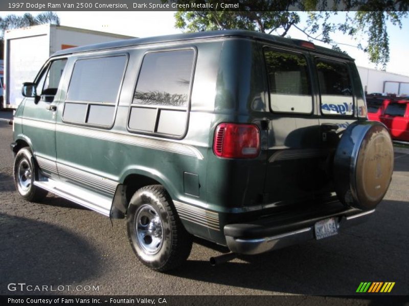 Dark Spruce Green Metallic / Camel 1997 Dodge Ram Van 2500 Conversion
