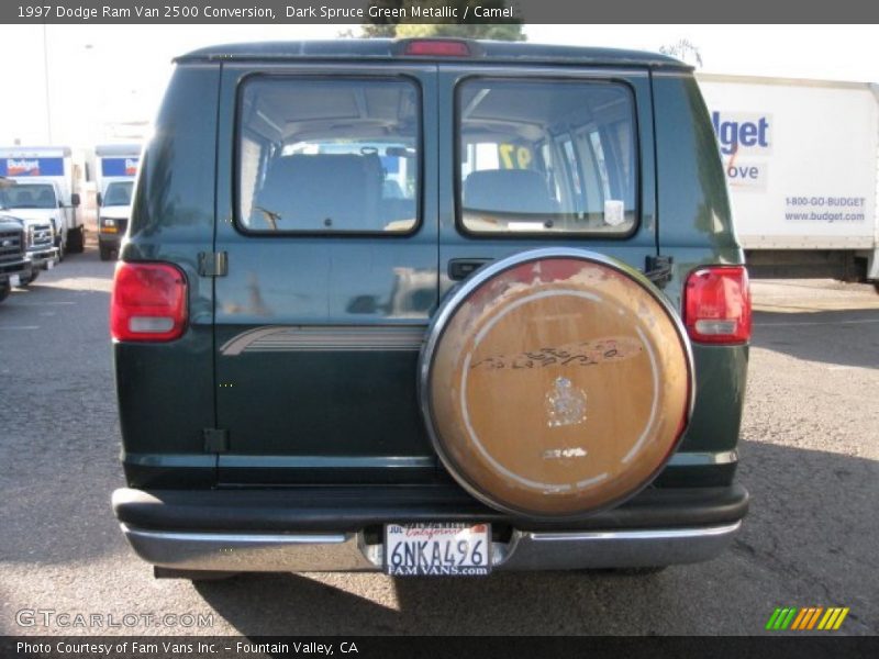 Dark Spruce Green Metallic / Camel 1997 Dodge Ram Van 2500 Conversion