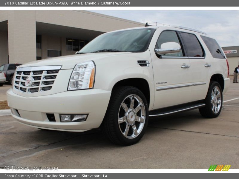 White Diamond / Cashmere/Cocoa 2010 Cadillac Escalade Luxury AWD