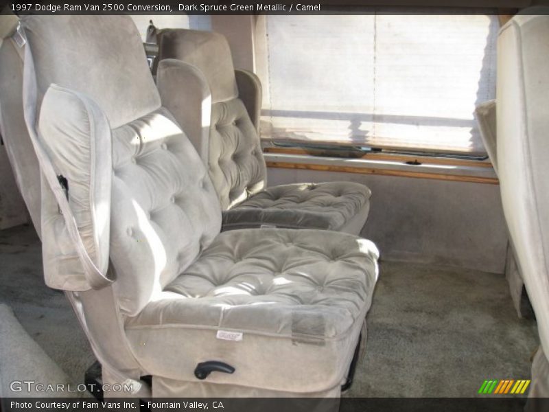 Dark Spruce Green Metallic / Camel 1997 Dodge Ram Van 2500 Conversion
