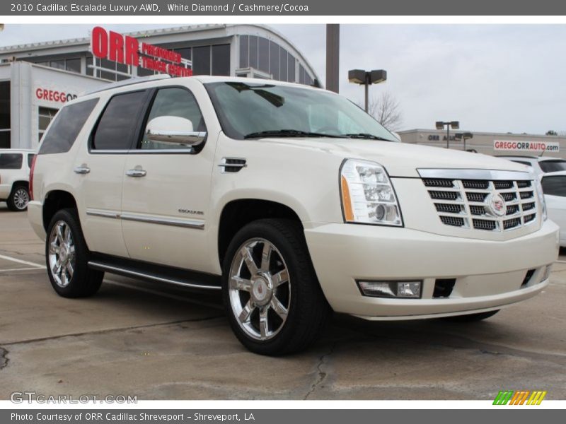 White Diamond / Cashmere/Cocoa 2010 Cadillac Escalade Luxury AWD