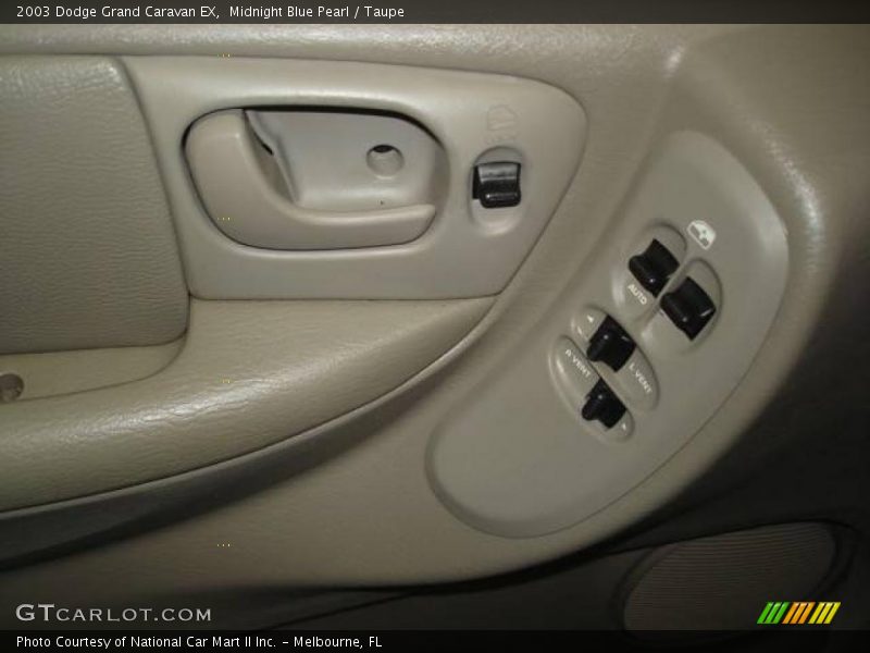 Midnight Blue Pearl / Taupe 2003 Dodge Grand Caravan EX