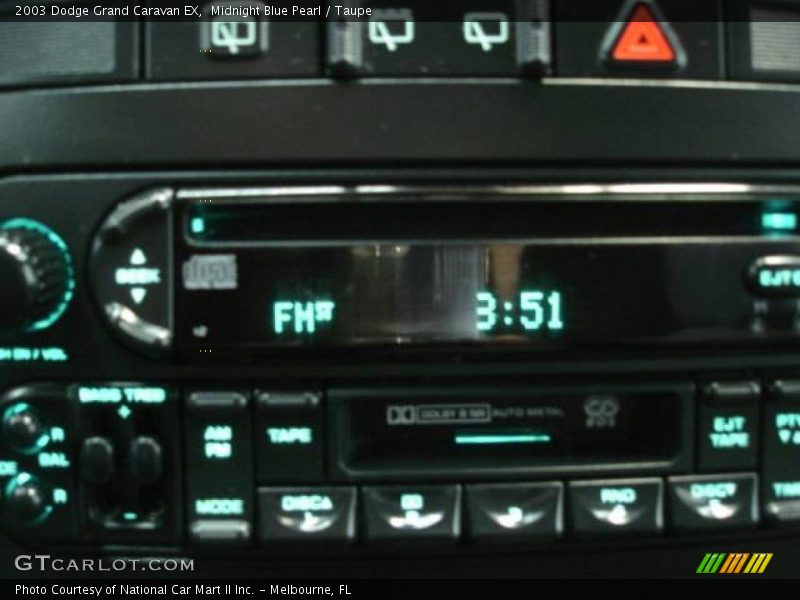 Midnight Blue Pearl / Taupe 2003 Dodge Grand Caravan EX