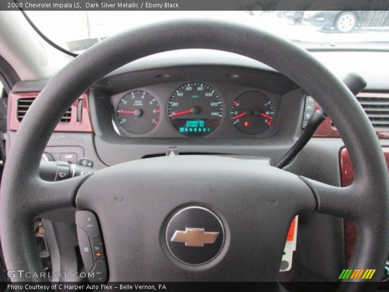 Dark Silver Metallic / Ebony Black 2008 Chevrolet Impala LS