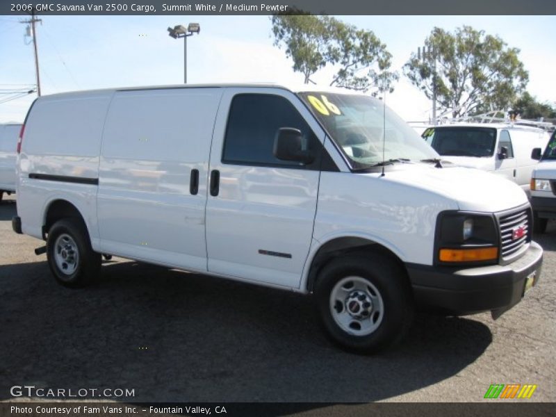 Summit White / Medium Pewter 2006 GMC Savana Van 2500 Cargo