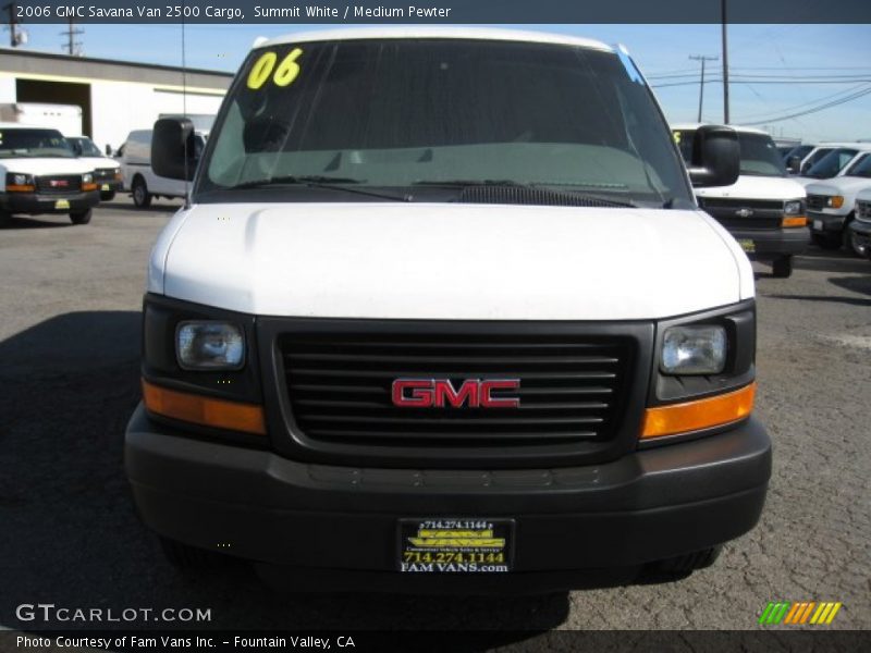 Summit White / Medium Pewter 2006 GMC Savana Van 2500 Cargo