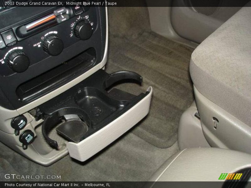 Midnight Blue Pearl / Taupe 2003 Dodge Grand Caravan EX