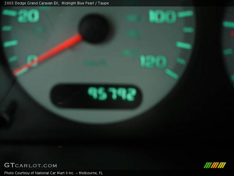 Midnight Blue Pearl / Taupe 2003 Dodge Grand Caravan EX