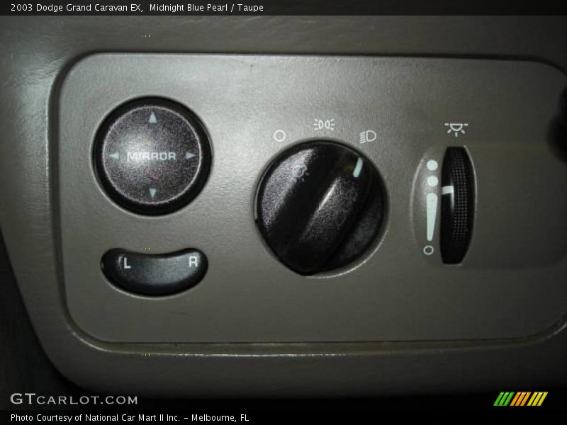 Midnight Blue Pearl / Taupe 2003 Dodge Grand Caravan EX