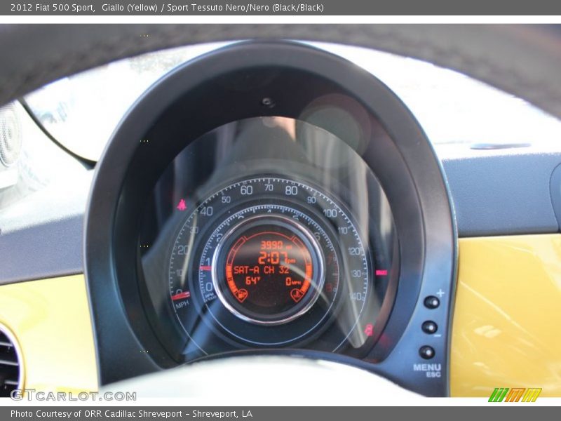 Giallo (Yellow) / Sport Tessuto Nero/Nero (Black/Black) 2012 Fiat 500 Sport