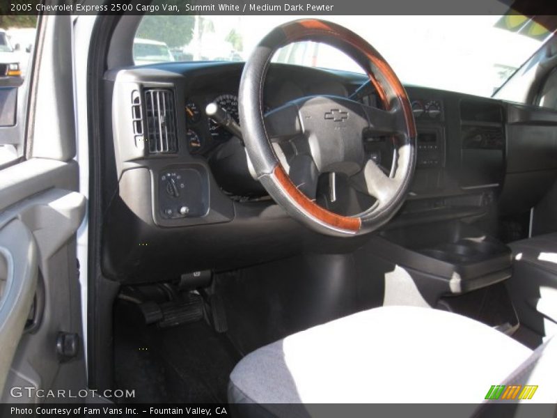 Summit White / Medium Dark Pewter 2005 Chevrolet Express 2500 Cargo Van
