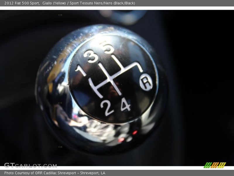 Giallo (Yellow) / Sport Tessuto Nero/Nero (Black/Black) 2012 Fiat 500 Sport