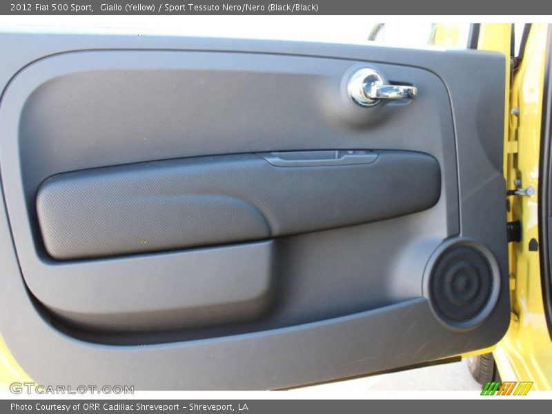 Giallo (Yellow) / Sport Tessuto Nero/Nero (Black/Black) 2012 Fiat 500 Sport