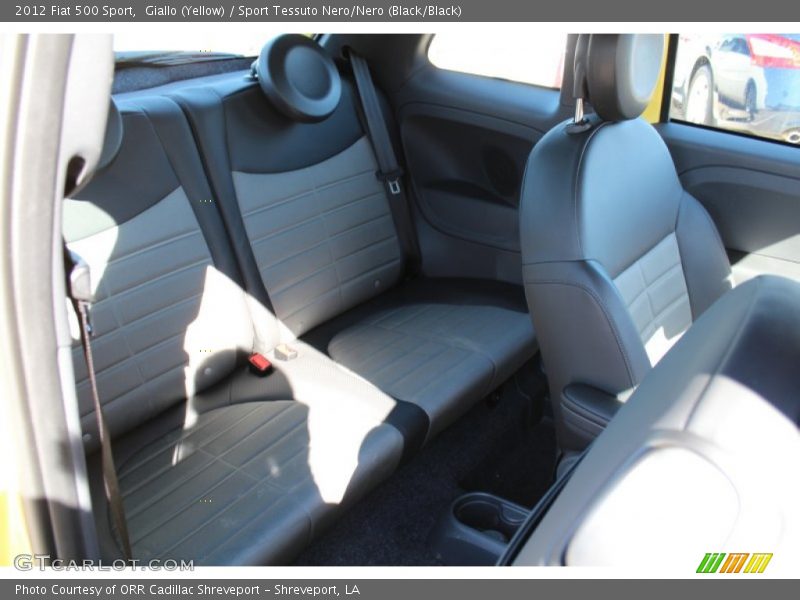 Giallo (Yellow) / Sport Tessuto Nero/Nero (Black/Black) 2012 Fiat 500 Sport