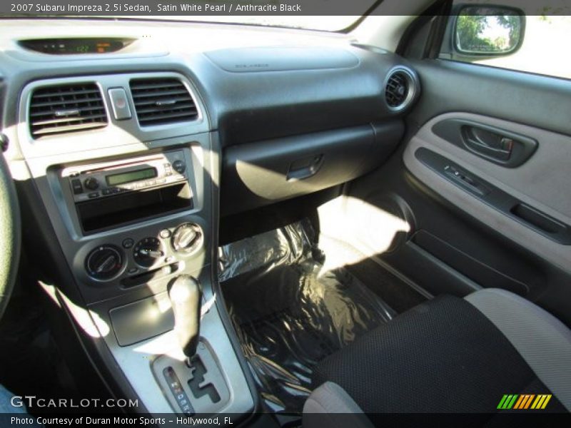 Satin White Pearl / Anthracite Black 2007 Subaru Impreza 2.5i Sedan