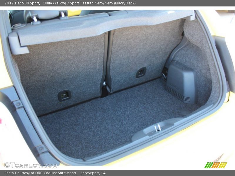 Giallo (Yellow) / Sport Tessuto Nero/Nero (Black/Black) 2012 Fiat 500 Sport