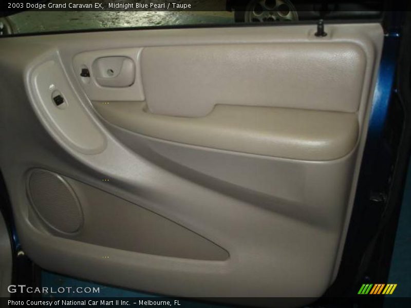 Midnight Blue Pearl / Taupe 2003 Dodge Grand Caravan EX