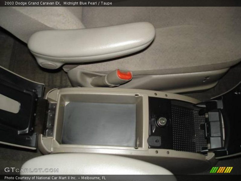 Midnight Blue Pearl / Taupe 2003 Dodge Grand Caravan EX