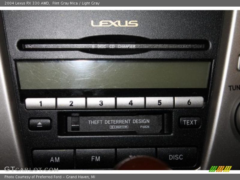 Audio System of 2004 RX 330 AWD