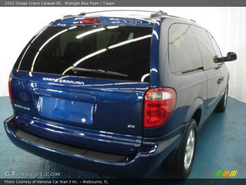 Midnight Blue Pearl / Taupe 2003 Dodge Grand Caravan EX