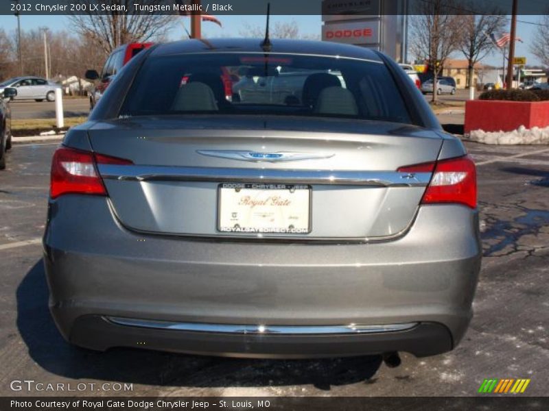 Tungsten Metallic / Black 2012 Chrysler 200 LX Sedan