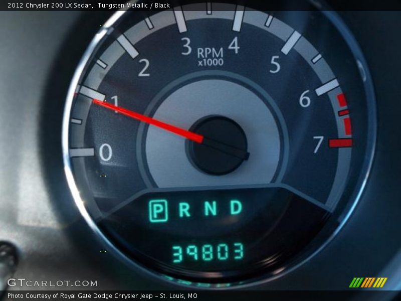 Tungsten Metallic / Black 2012 Chrysler 200 LX Sedan