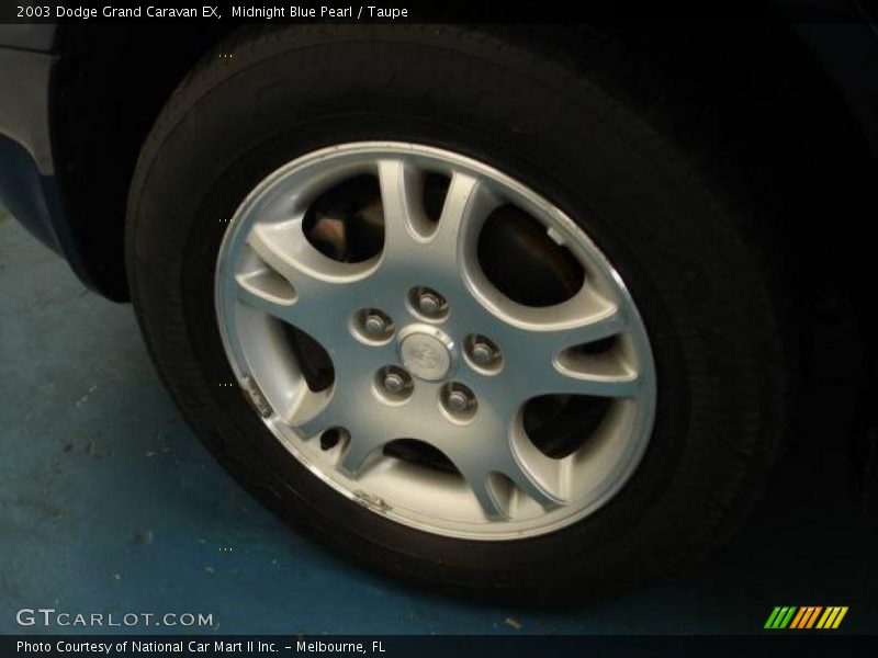 Midnight Blue Pearl / Taupe 2003 Dodge Grand Caravan EX